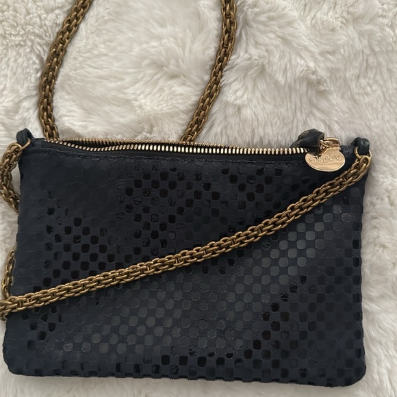 Clare V. Ali's Mini HandBag Navy Suede - Picture 8 of 13